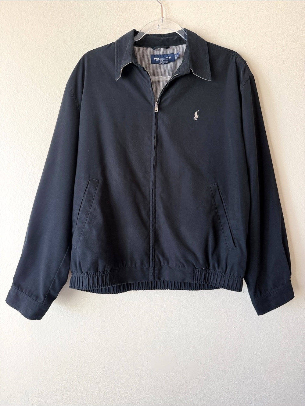 Vintage Polo Golf Ralph Lauren Harrington Jacket Houndstooth Lined